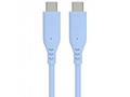 PremiumCord silikonový USB-C 60W, modrý, 1.5m
