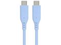 PremiumCord silikonový USB-C 60W, modrý, 1.5m