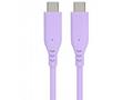 PremiumCord silikonový USB-C 60W, fialový, 1.5m
