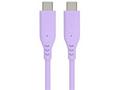 PremiumCord silikonový USB-C 60W, fialový, 1.5m