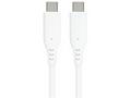 PremiumCord silikonový USB-C 60W, bílý, 1.5m