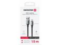 SWISSTEN DATOVÝ KABEL TEXTILE II USB, LIGHTNING 1,