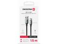 SWISSTEN DATOVÝ KABEL TEXTILE II USB, USB-C 1,5 M 