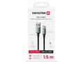 SWISSTEN DATOVÝ KABEL TEXTILE II USB, USB-C 1,5 M 