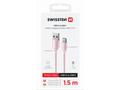 SWISSTEN DATOVÝ KABEL TEXTILE II USB, USB-C 1,5 M 