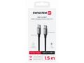 SWISSTEN DATOVÝ KABEL TEXTILE II USB-C, USB-C 1,5 