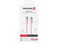 SWISSTEN DATOVÝ KABEL TEXTILE II USB-C, USB-C 1,5 