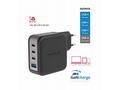 SWISSTEN SÍŤOVÝ ADAPTÉR GaN 3x USB-C 100W PD + 1x 