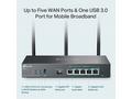 TP-Link ER706W - AX3000 Router VPN WiFi 6, 1x GWAN