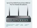 TP-Link ER706W - AX3000 Router VPN WiFi 6, 1x GWAN