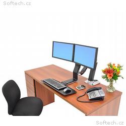 ERGOTRON WorkFit-A, Dual Display, Polished aluminu