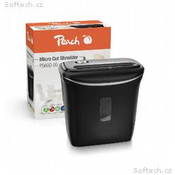 PEACH skartovač Micro Cut PS600-05, P-5, 65dB, 5 l