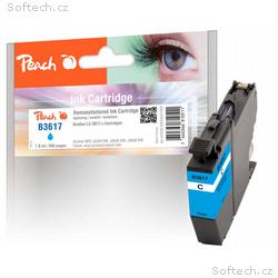 PEACH kompatibilní cartridge Brother LC-3617 cyan,