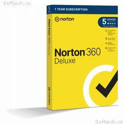 NORTON 360 DELUXE 50GB CZ 1uživatel pro 5 zařízení
