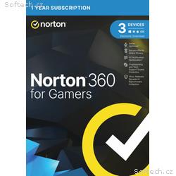 NORTON 360 FOR GAMERS 50GB CZ 1 USER 3 zařízení na