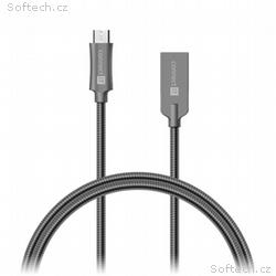 CONNECT IT Wirez Steel Knight Micro USB - USB, met