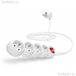CONNECT IT prodlužovací kabel 230 V, 4 zásuvky, 3 