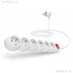 CONNECT IT prodlužovací kabel 230 V, 6 zásuvek, 2 