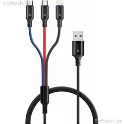 CONNECT IT Wirez 3in1 USB-C & Micro USB & Lightnin