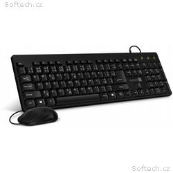 CONNECT IT Combo drátová černá klávesnice + myš, C