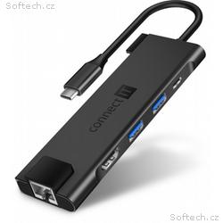 CONNECT IT Multi5in1 USB-C hub, 5v1 (USB-C, 2xUSB-