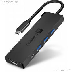 CONNECT IT USB-C hub, 5v1 (USB-C, 3xUSB-A, HDMI), 