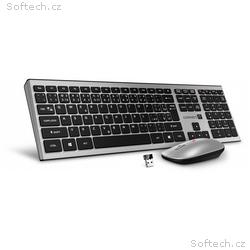 CONNECT IT Combo bezdrátová stříbrná klávesnice + 