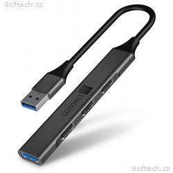 CONNECT IT USB-A hub, (1xUSB-A 3.0, 3xUSB-A 2.0), 