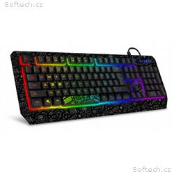 CONNECT IT DOODLE RGB podsvícená,herní klávesnice 