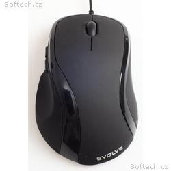 EVOLVEO ML-507B, Ergonomická, Laserová, Drátová US