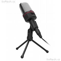 C-TECH Stolní mikrofon MIC-02, 3,5mm stereo jack, 