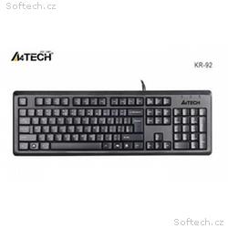 A4tech KR-92, klávesnice, CZ, US, USB, voděodolná,