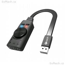 C-TECH PC externí zvuková karta SC-7Q, USB, 7.1 su