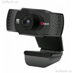 C-TECH webkamera CAM-11FHD, 1080P, mikrofon, černá