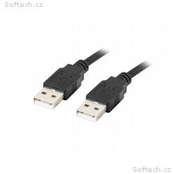 LANBERG USB-A M, M 2.0 kabel 1,8m, černý