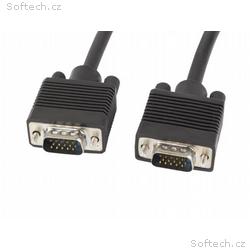 LANBERG VGA M, M kabel 3m, dvojité stínění, černý