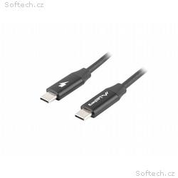LANBERG USB-C M, M 2.0 kabel 1,8m, černý, rychlé n