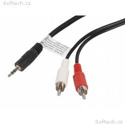 LANBERG Minijack 3,5mm (M) 3 PIN na 2x RCA (CINCH)