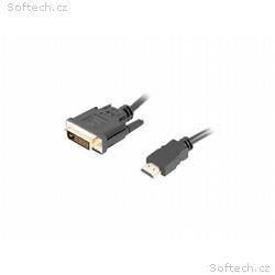 LANBERG připojovací kabel HDMI, A na DVI-D (24+1),