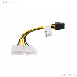 LANBERG HDD 2x Molex (M, F) 3 PIN na BTX 6 PIN PSU
