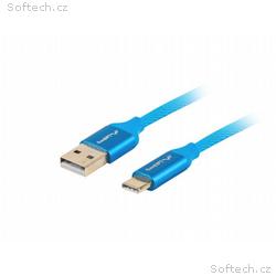 LANBERG USB-C (M) na USB-A (M) 2.0 kabel 0,5m, mod