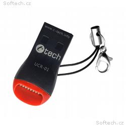 C-TECH Čtečka karet UCR-01, USB 2.0 TYPE A, micro 