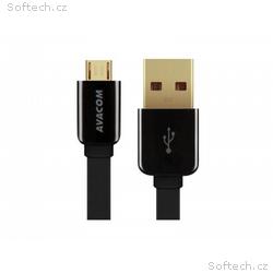 AVACOM MIC-120K kabel USB - Micro USB, 120cm, čern