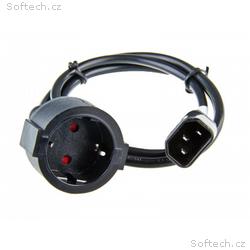 AVACOM Síťový kabel pro výstup UPS - redukce PC ko