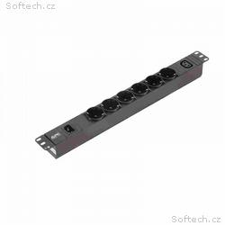 APC EasyPDU, Basic, 1U, 10A, 230V, C14->6xSCHUKO, 