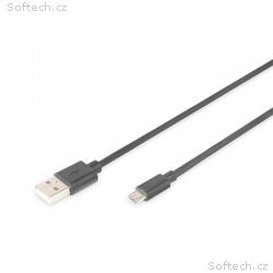 Digitus USB 2.0 kabel USB A samec na USB micro B s
