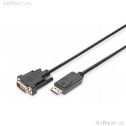 Digitus DisplayPort připojovací kabel, DP, M- DVI 