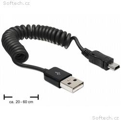 Delock kabel USB 2.0 A samec > USB mini samec, kro