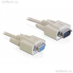Delock sériový kable RS-232, Sub-D9 samec, samice 