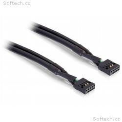 Delock interní USB kabel samice, samice 10pin 50cm